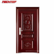 TPS-096 Puerta de acero fabricada de alta calidad Puerta revestida de acero exterior barata